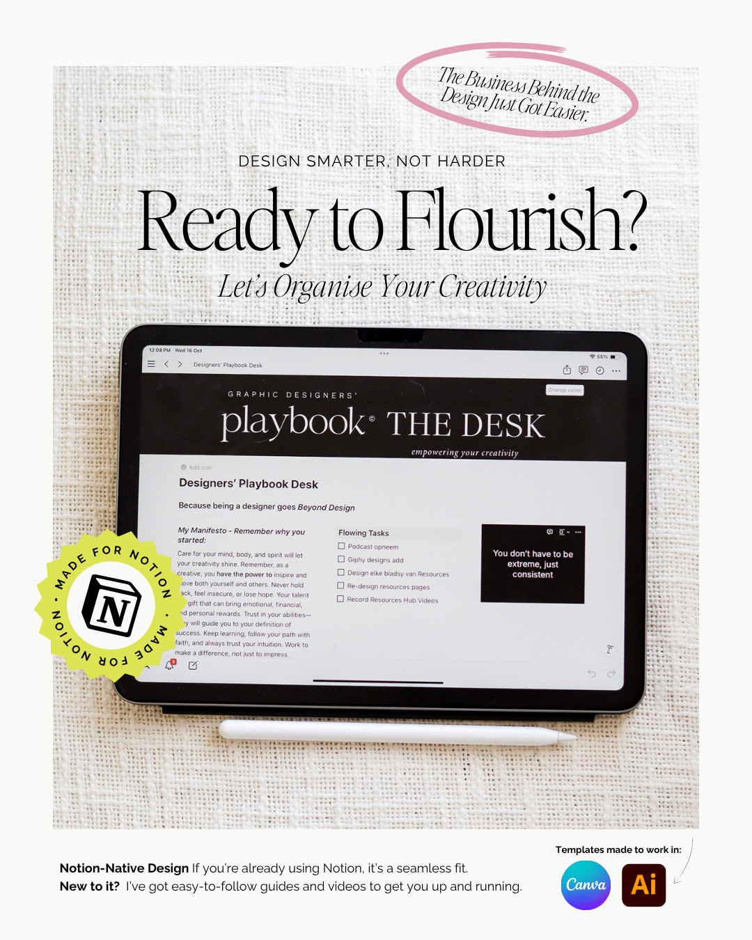 The Designer's Playbook DESK Pro - All-in-one-Freelance business System