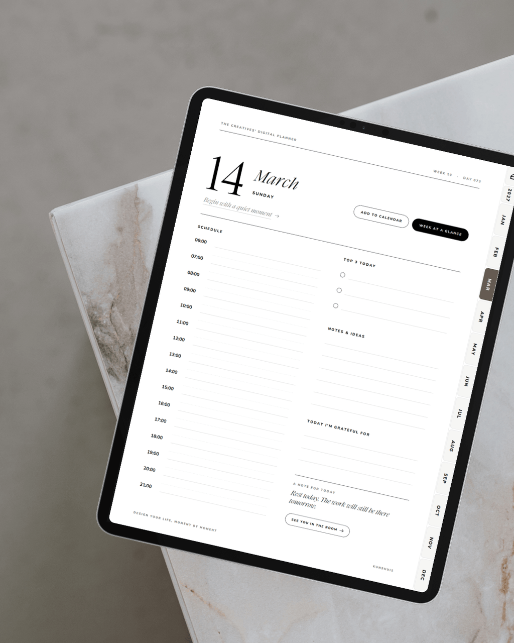 The Creatives’ Digital Planner 2027 – Dated Daily & Weekly Hyperlinked PDF Planner for Goodnotes + Sticker Pack