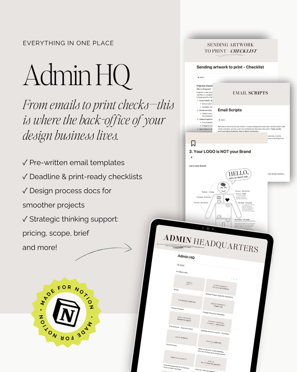 The Designer's Playbook DESK Pro - All-in-one-Freelance business System