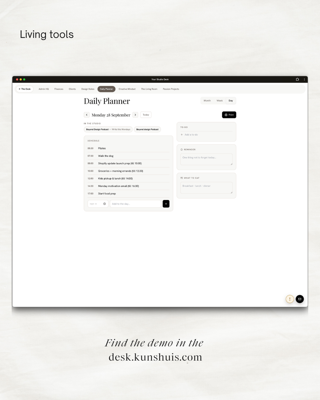 The Studio Desk – Business App for Freelance Designers