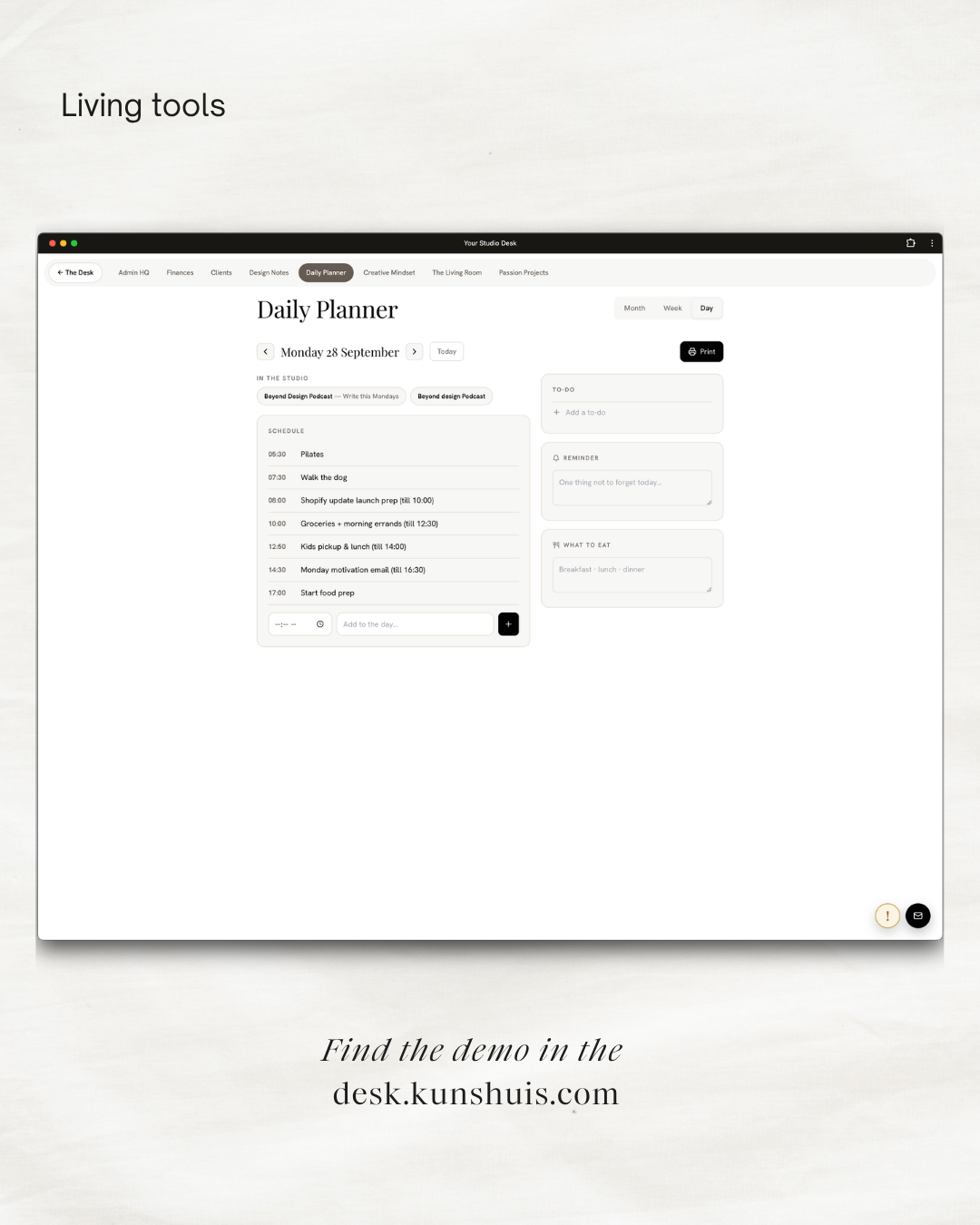 The Studio Desk – Business App for Freelance Designers