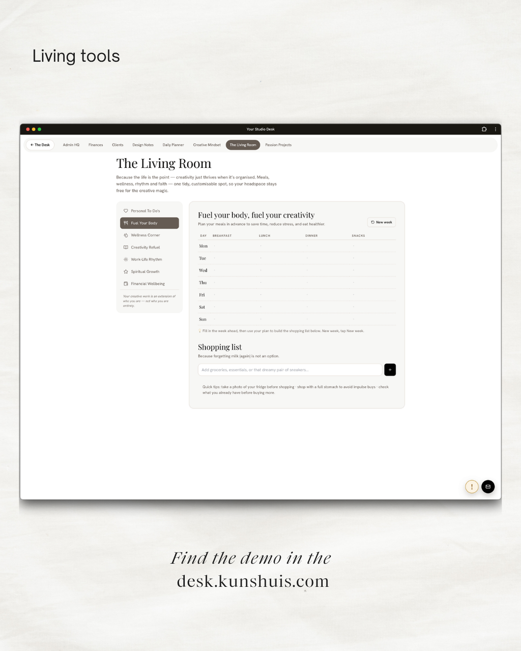 The Studio Desk – Business App for Freelance Designers