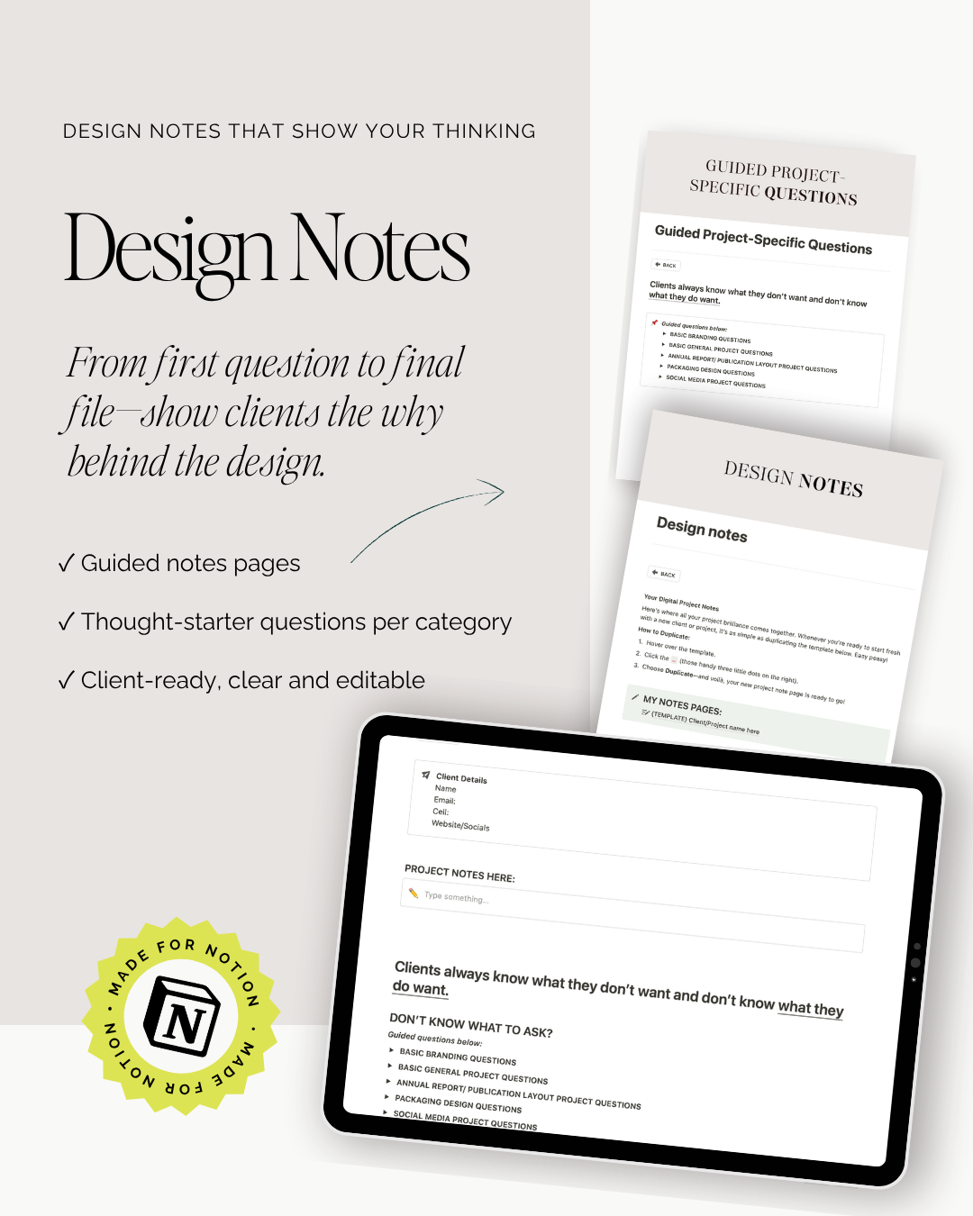 The Designer's Playbook DESK Pro - All-in-one-Freelance business System