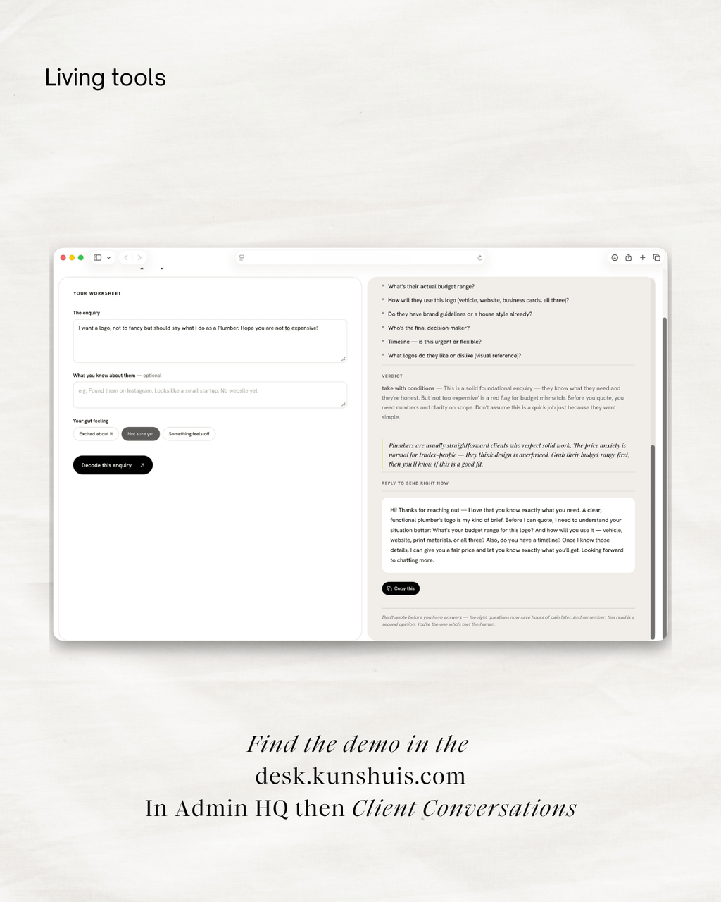 Client Enquiry Decoder – Read New Leads Clearly 
