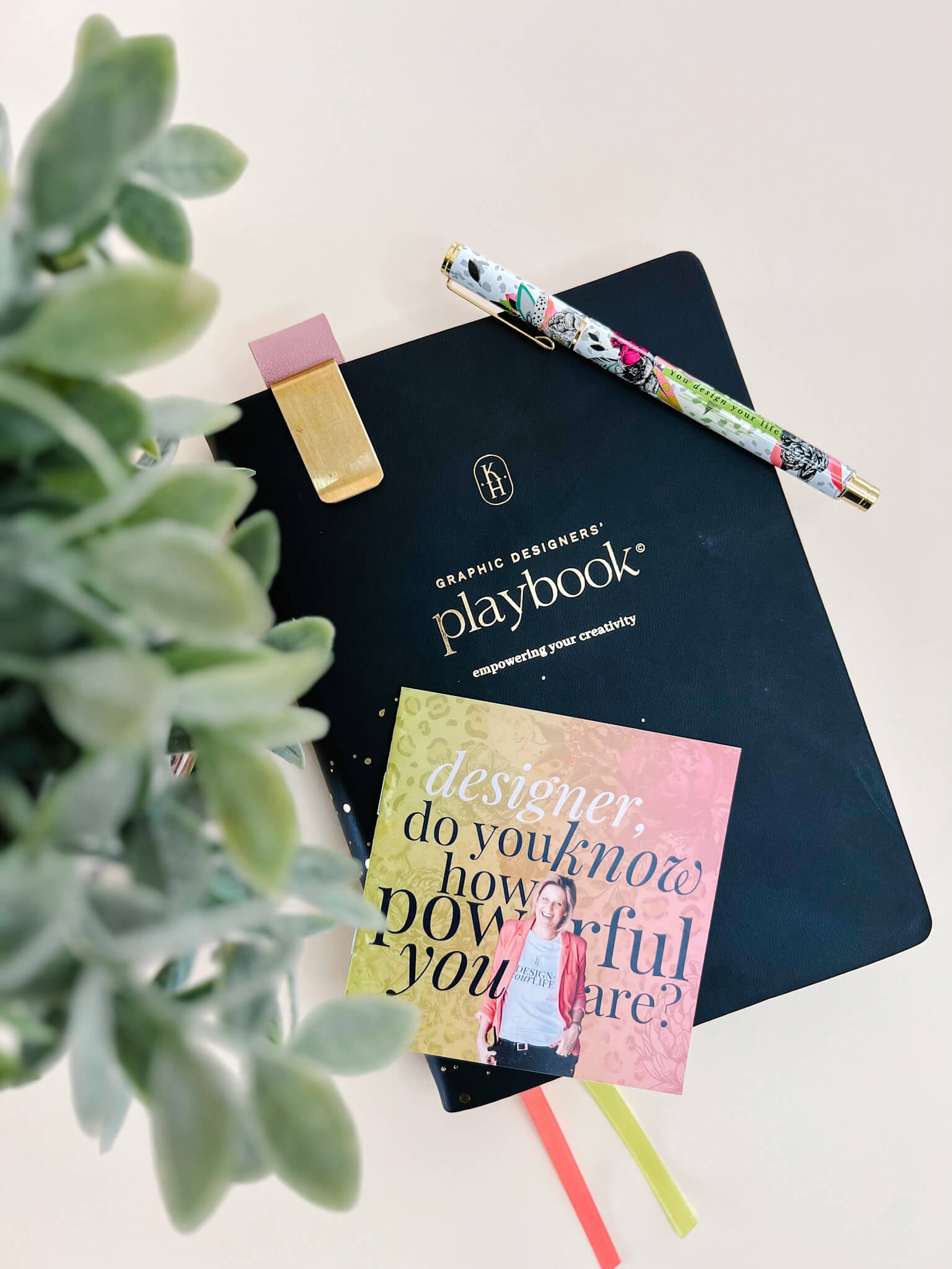 InspireGrip Pen Clip in Pink