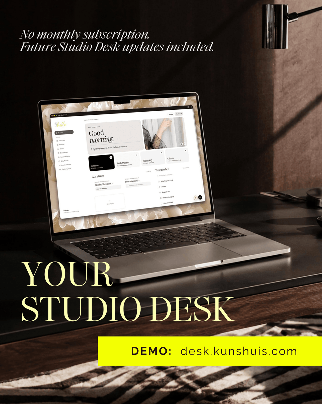 The Studio Desk – Business App for Freelance Designers