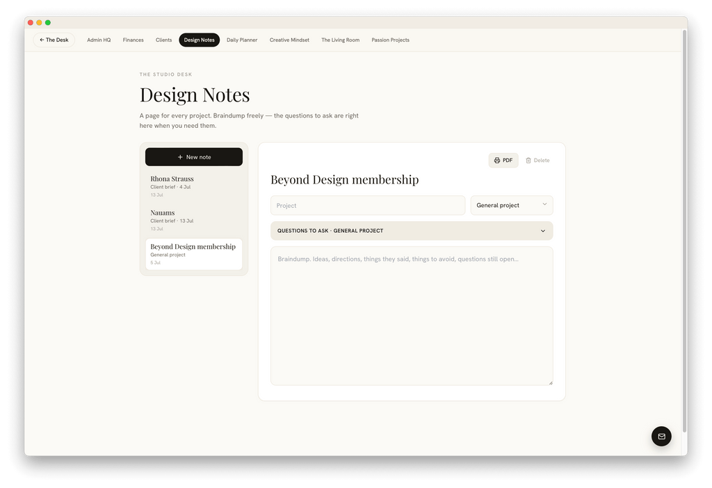 The Studio Desk | Run Your Studio + 12 AI Tools Included