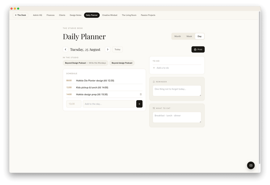 The Studio Desk | Run Your Studio + 12 AI Tools Included