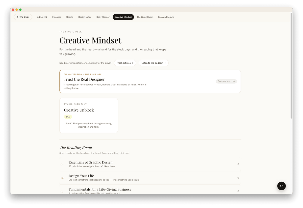 The Studio Desk | Run Your Studio + 12 AI Tools Included
