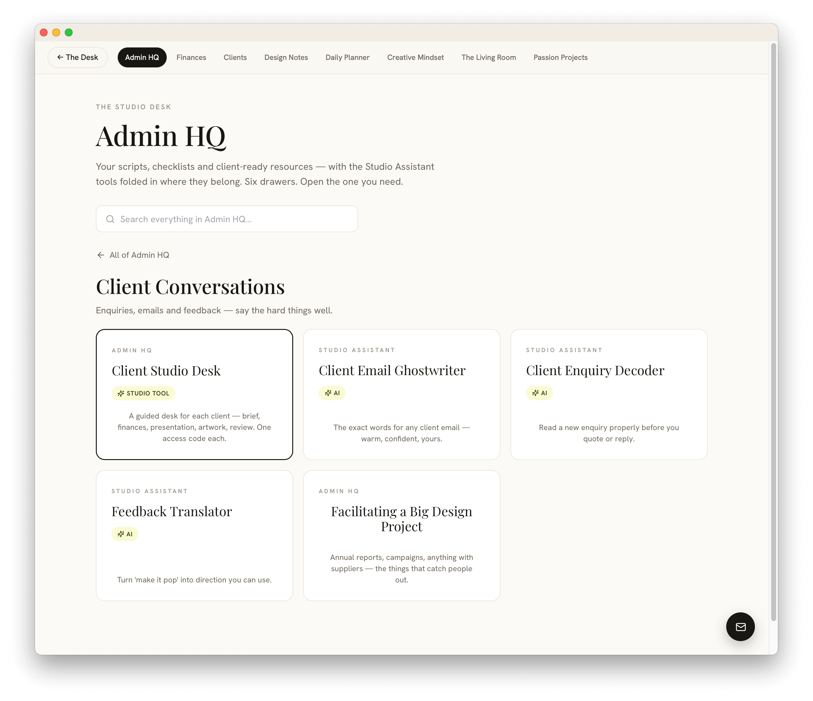 The Studio Desk | Run Your Studio + 12 AI Tools Included