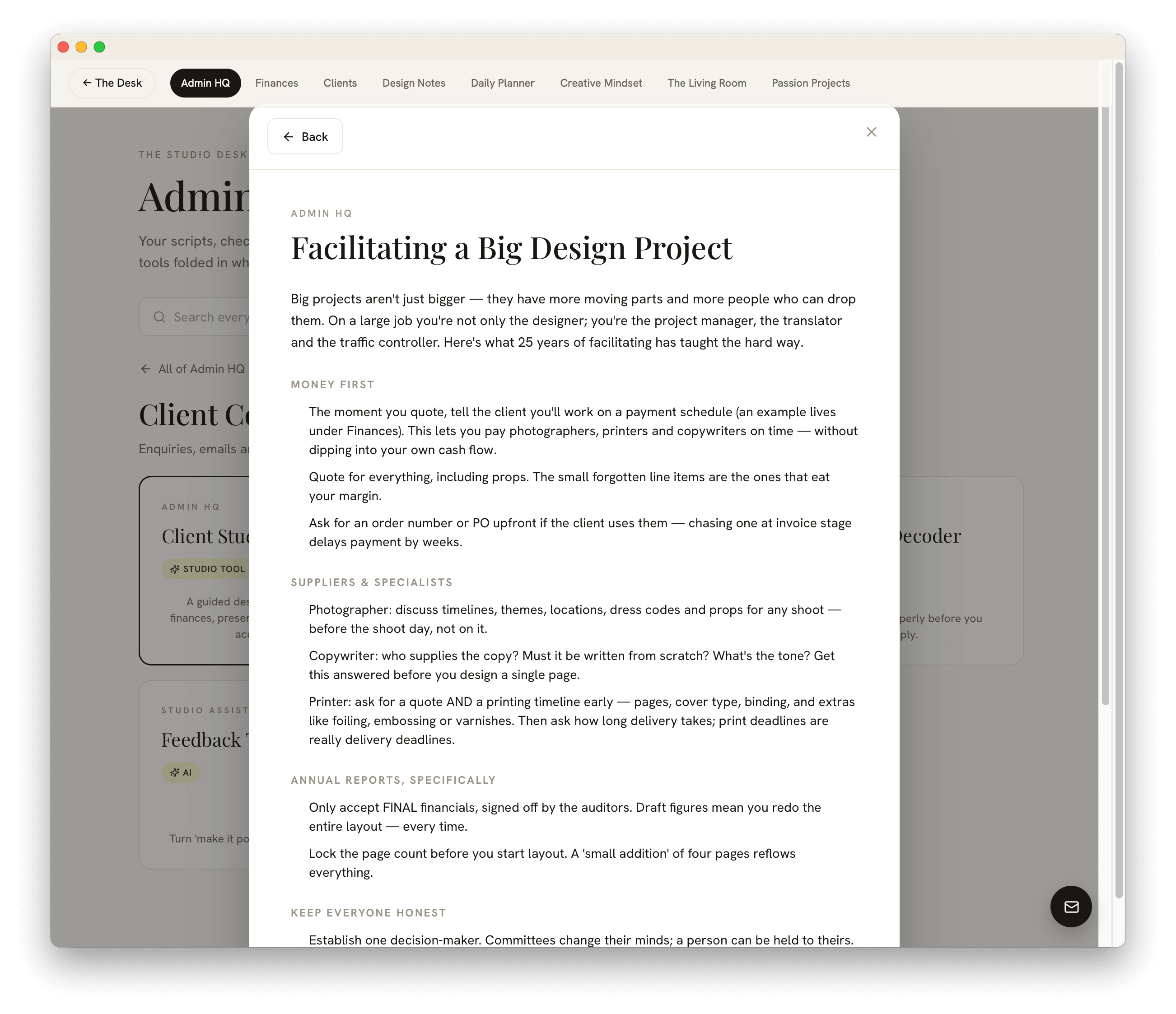 The Studio Desk | Run Your Studio + 12 AI Tools Included