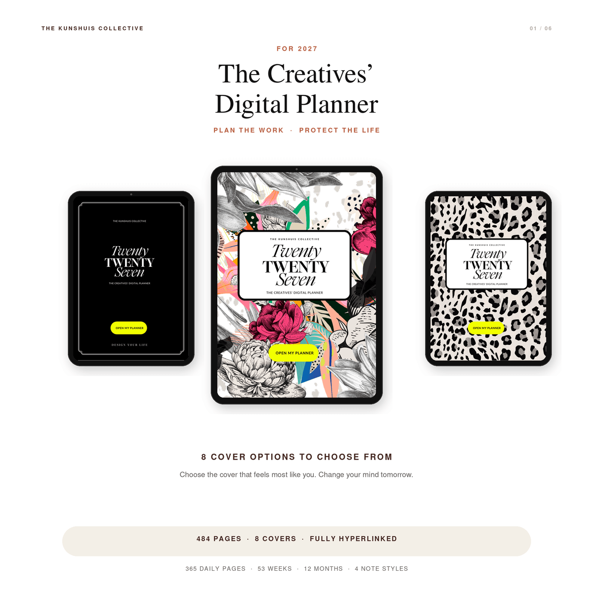 The Creatives’ Digital Planner 2027 + Sticker Pack - The Expression Edition