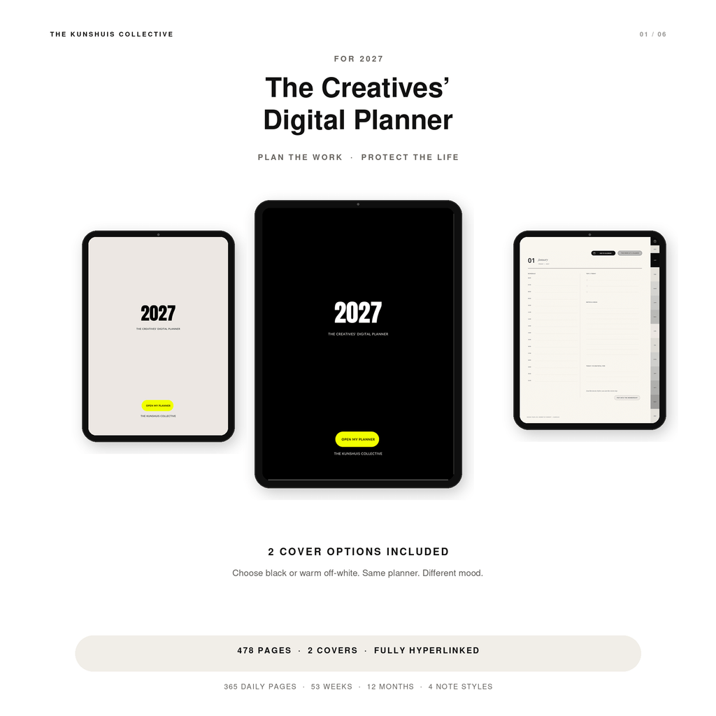 The Creatives’ Digital Planner 2027 + Sticker Pack - The Expression Edition
