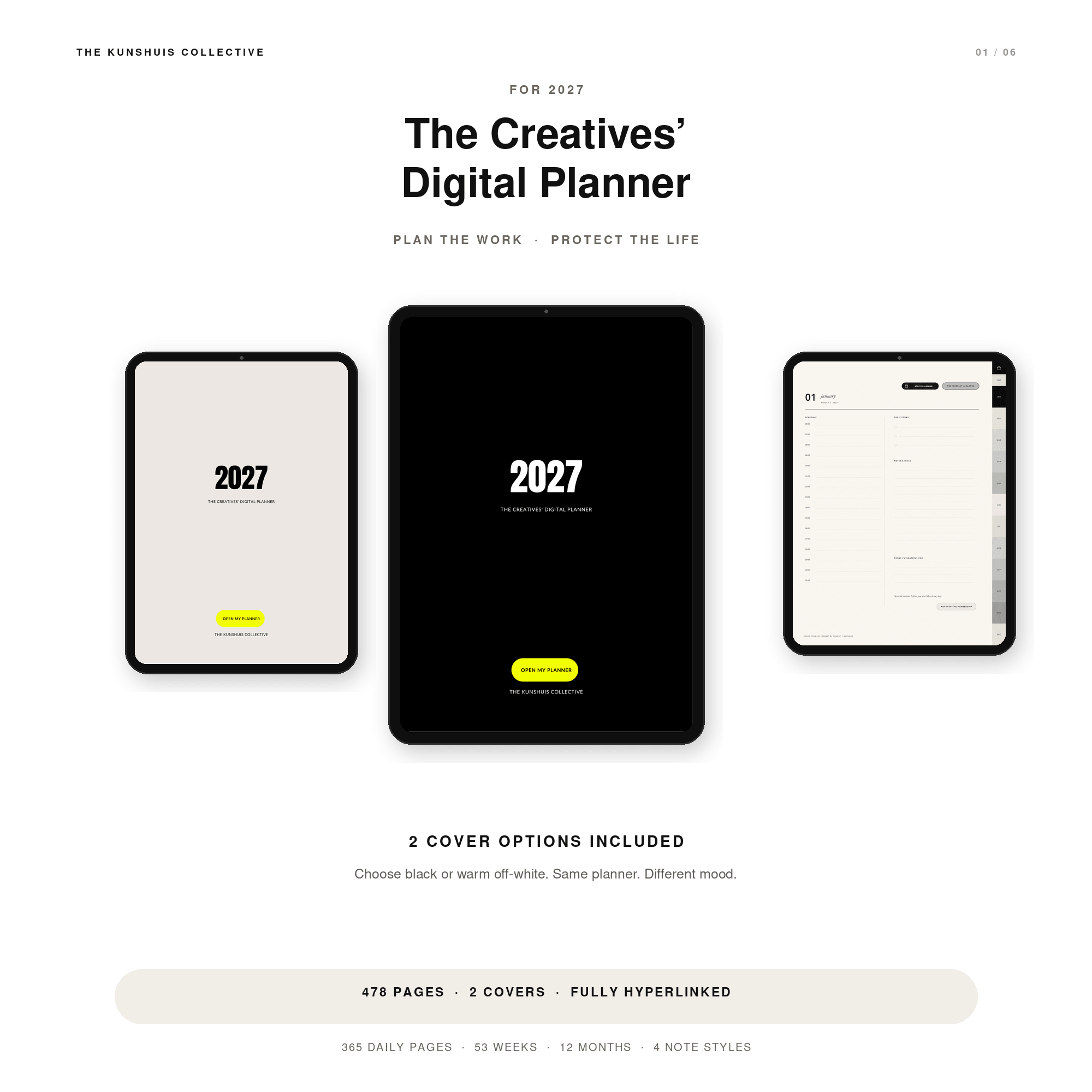 The Creatives’ Digital Planner 2027 + Sticker Pack - The Expression Edition