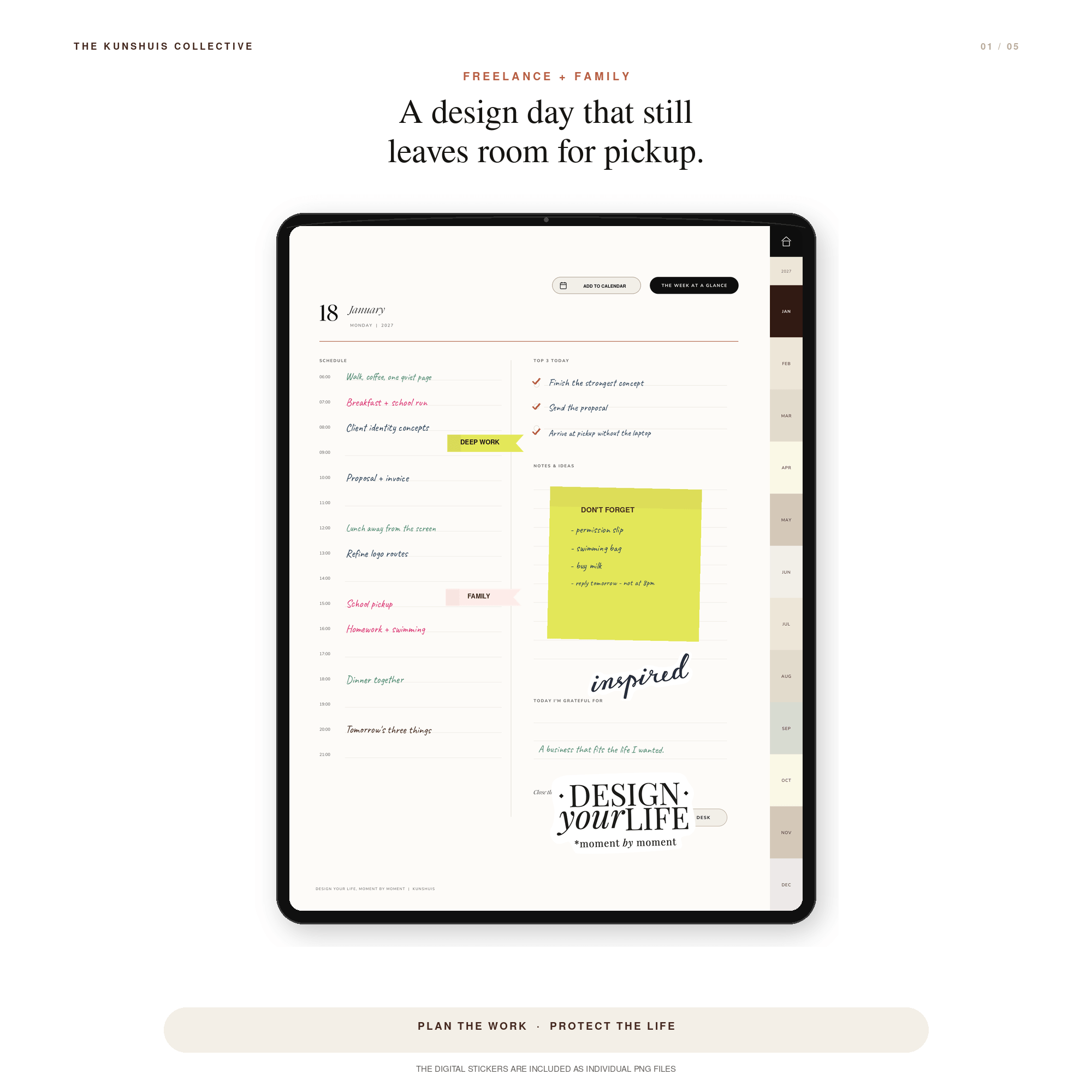 The Creatives’ Digital Planner 2027 + Sticker Pack - The Expression Edition