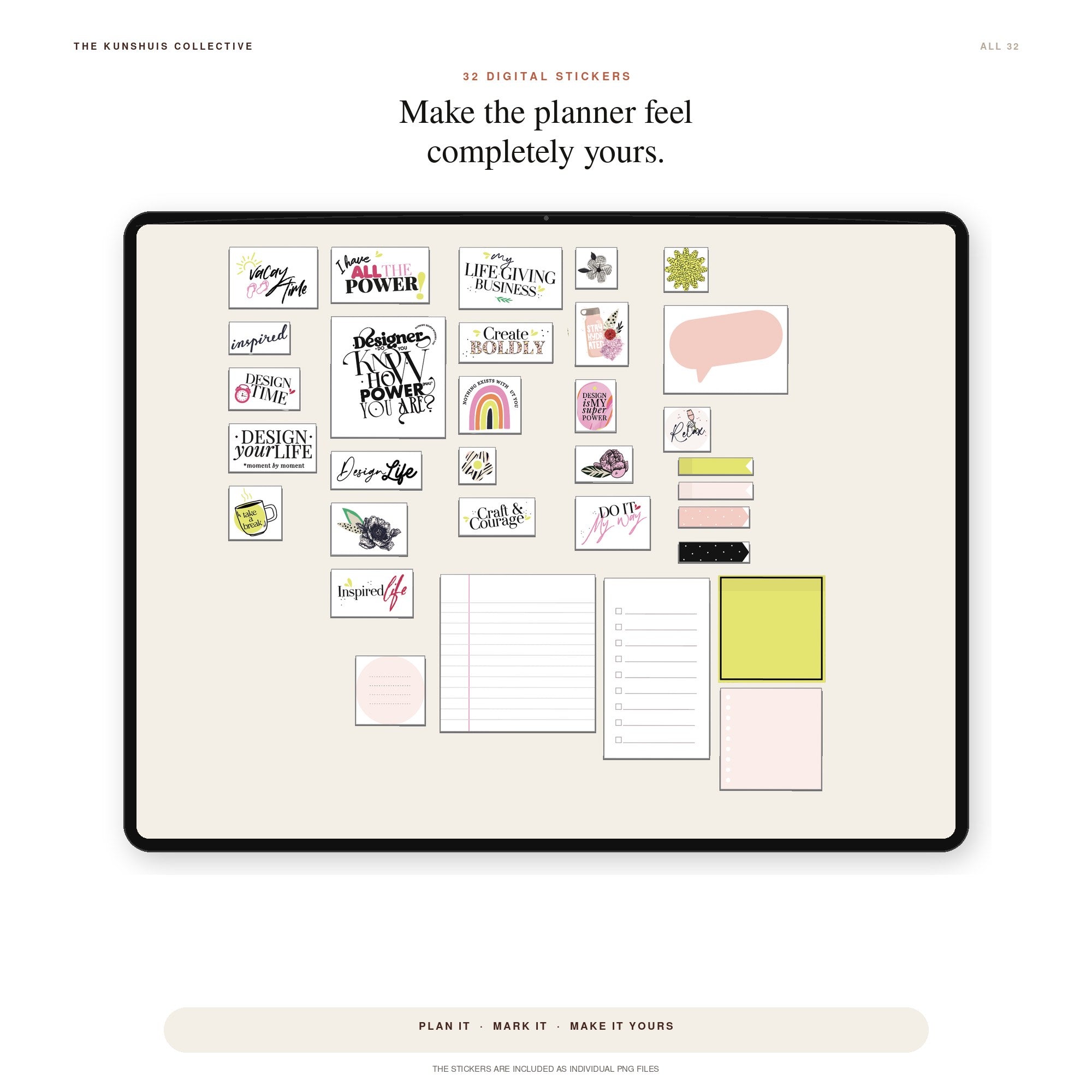 The Creatives’ Digital Planner 2027 + Sticker Pack - The Minimal Edition