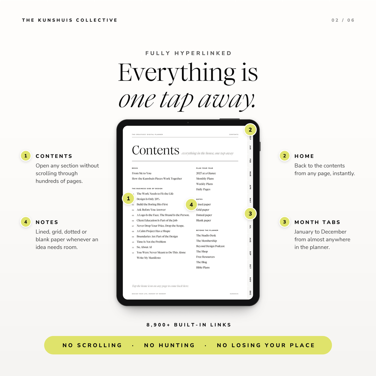 The Creatives’ Digital Planner 2027 – Dated Daily & Weekly Hyperlinked PDF Planner for Goodnotes + Sticker Pack