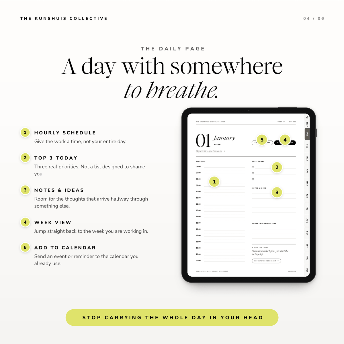 The Creatives’ Digital Planner 2027 – Dated Daily & Weekly Hyperlinked PDF Planner for Goodnotes + Sticker Pack