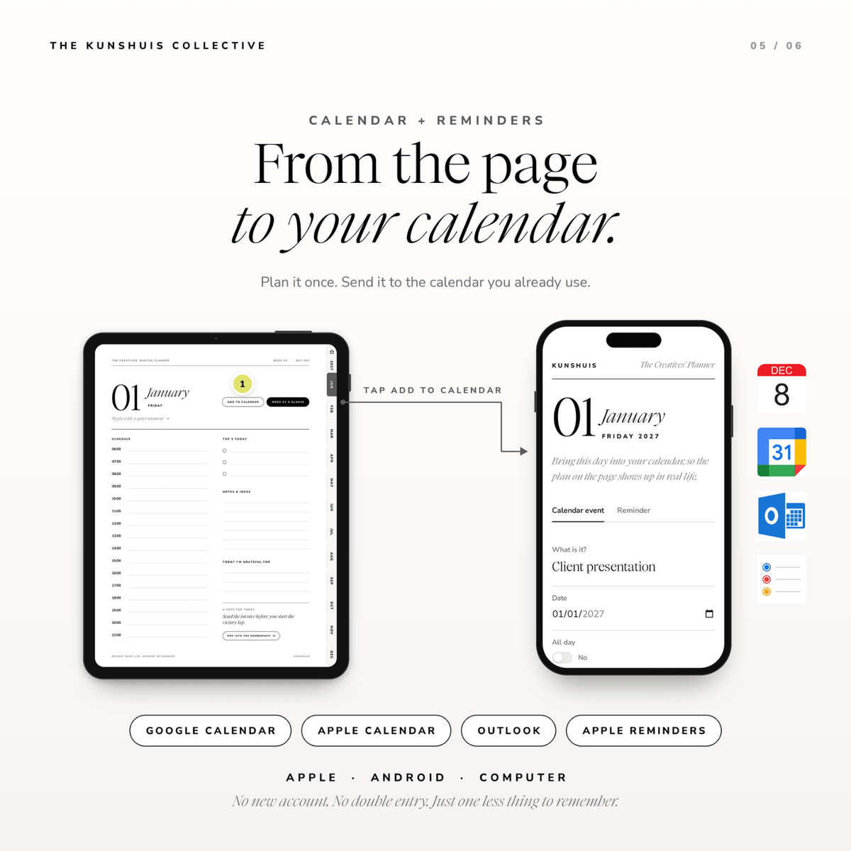 The Creatives’ Digital Planner 2027 – Dated Daily & Weekly Hyperlinked PDF Planner for Goodnotes + Sticker Pack
