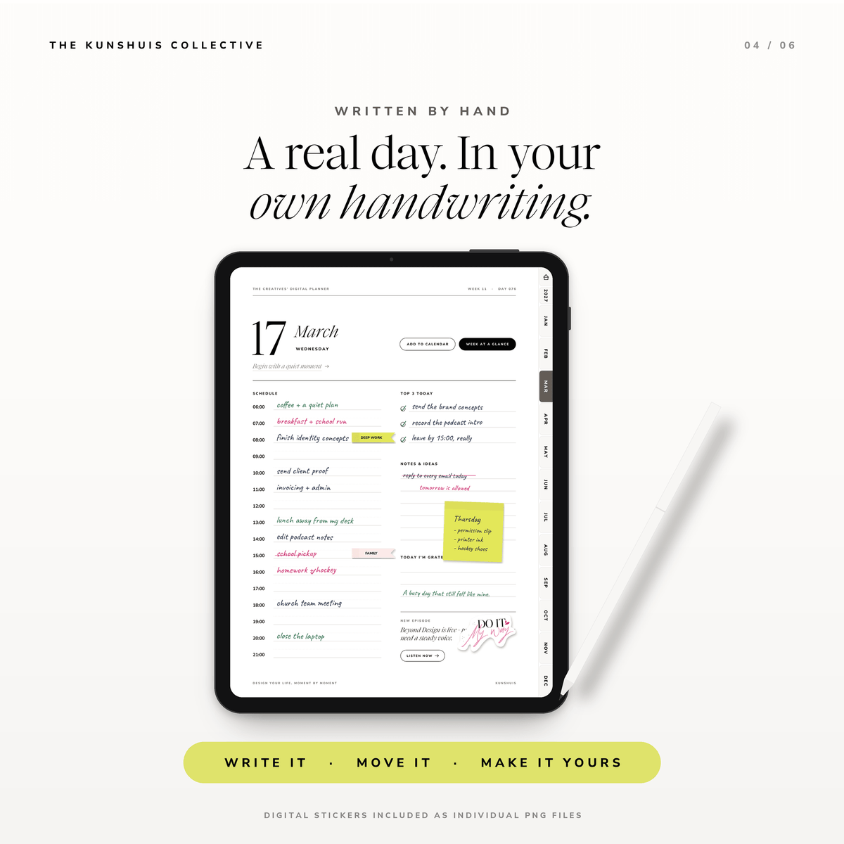 The Creatives’ Digital Planner 2027 – Dated Daily & Weekly Hyperlinked PDF Planner for Goodnotes + Sticker Pack