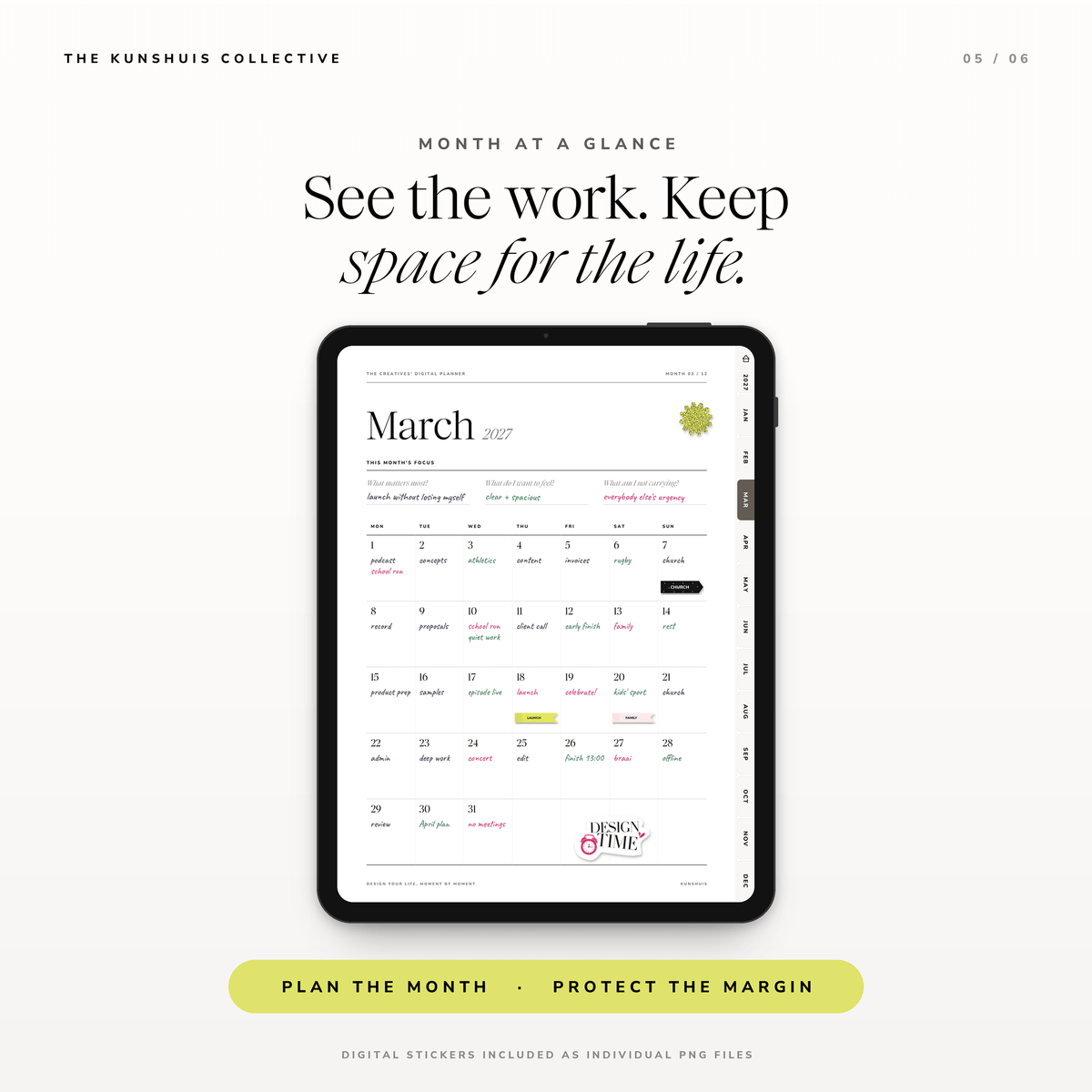 The Creatives’ Digital Planner 2027 – Dated Daily & Weekly Hyperlinked PDF Planner for Goodnotes + Sticker Pack